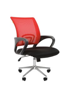 Кресло CHAIRMAN 696 Chrome Красный