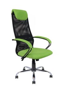 Кресло КР 76 Зеленый Крестовина хром
