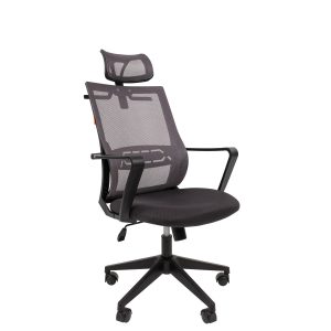 Офисное кресло с подголовником Chairman 545 Серый