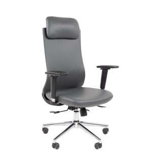 Серый Офисное кресло с подголовником Chairman 500LUX Серый