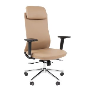 Бежевый Офисное кресло с подголовником Chairman 500LUX Бежевый