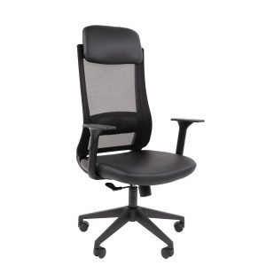 Черный/Экокожа Офисное кресло с подголовником Chairman 500LT Черный/Экокожа