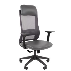 Офисное кресло с подголовником Chairman 500LT Серый