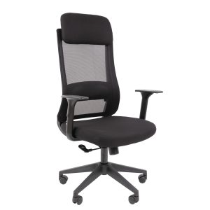 Офисное кресло с подголовником Chairman 500LT Черный/Ткань